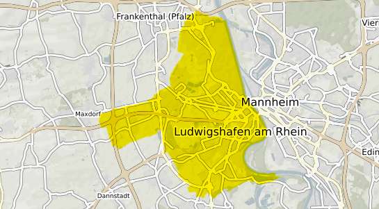 Immobilienpreisekarte Ludwigshafen am Rhein